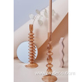 Multipurpose Wavy glass candle Holder Candlestick